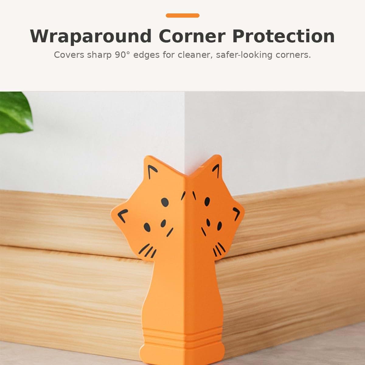 Gulpup Baseboard Corner Protectors, No-Drill Silicone Wall Corner Protector,D (photo 4)
