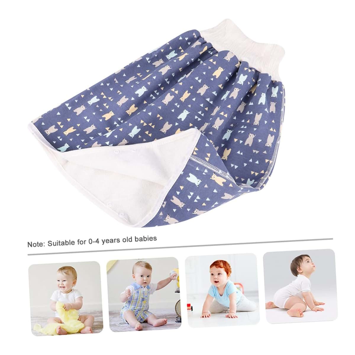 Perseloso Leakproof Baby Training Pants Skirt Waterproof Cotton