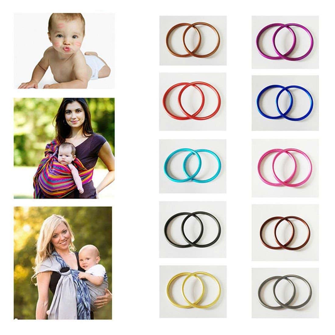 UNISOAR Aluminium Baby Sling Rings for Carriers & Slings