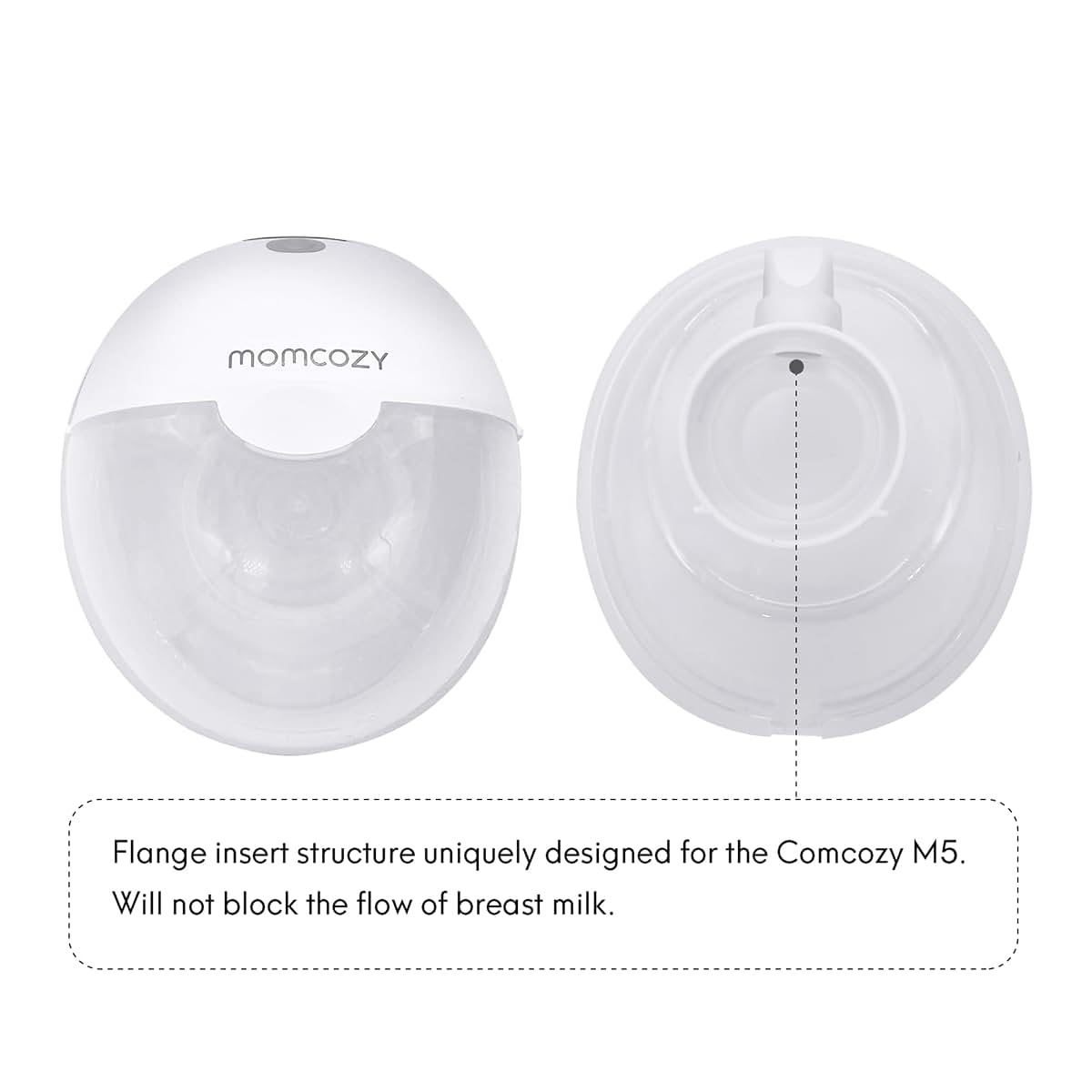 MompMuir 17mm Flange Insert for Momcozy M5 Breast Pump Accessories