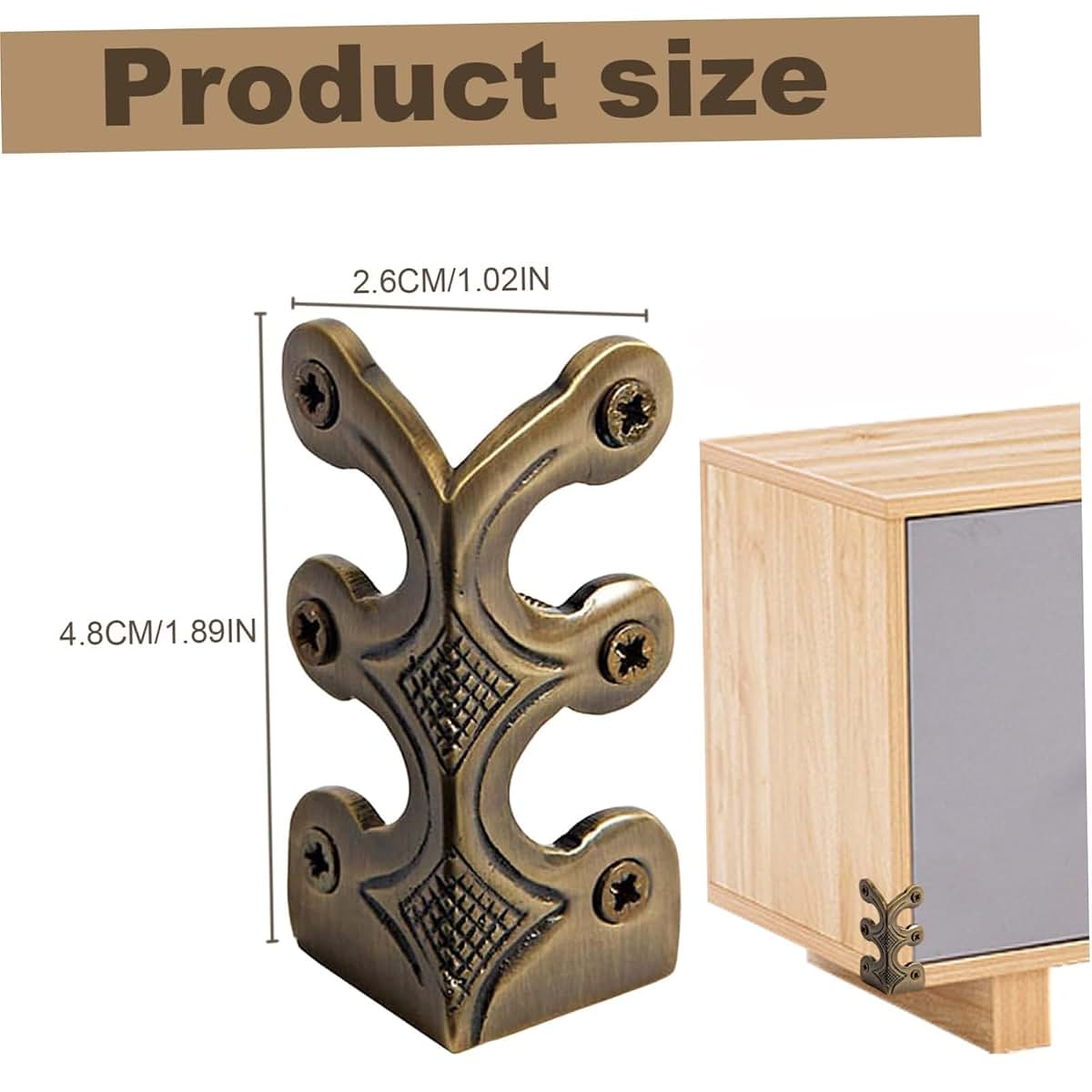 Skiffers Baseboard Corner Protectors Brass 5 Pack Bronze