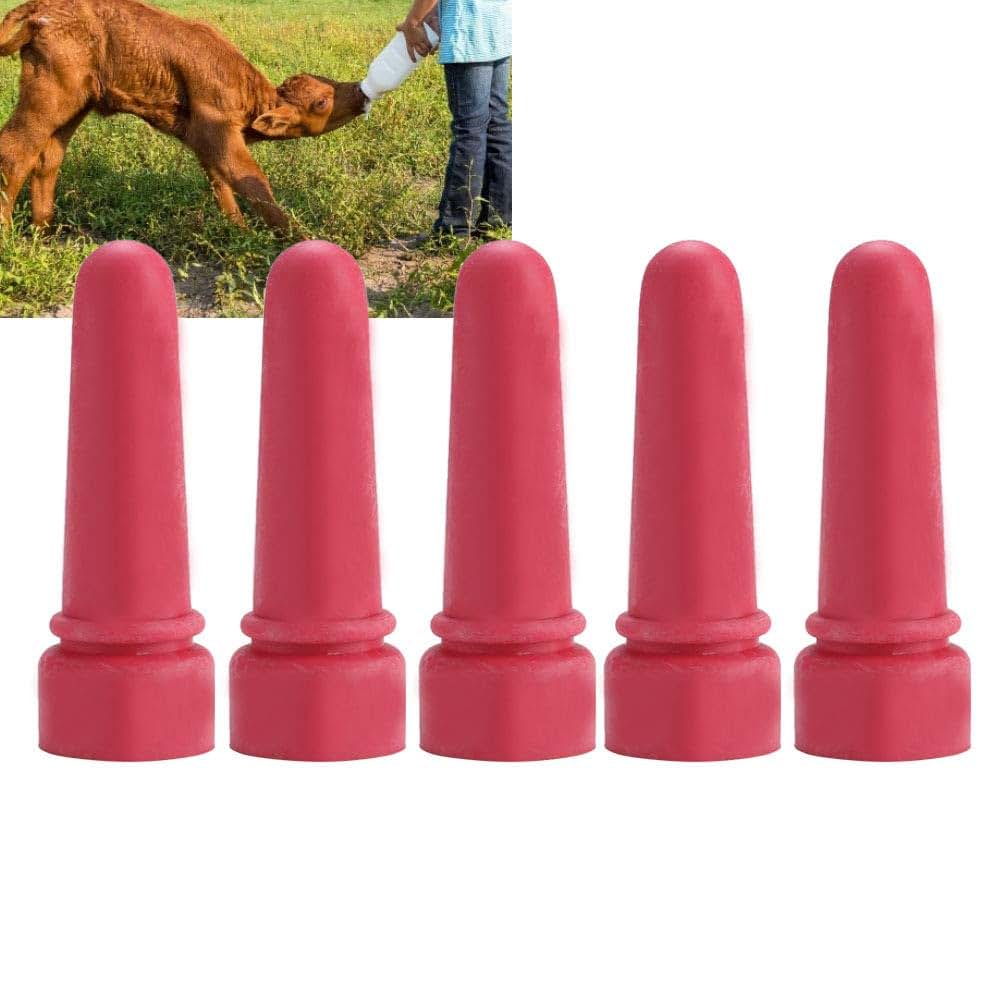 Redxiao Cow Feeding Nipple Set of 5 Personalized Rubber Milk Drink Nipples