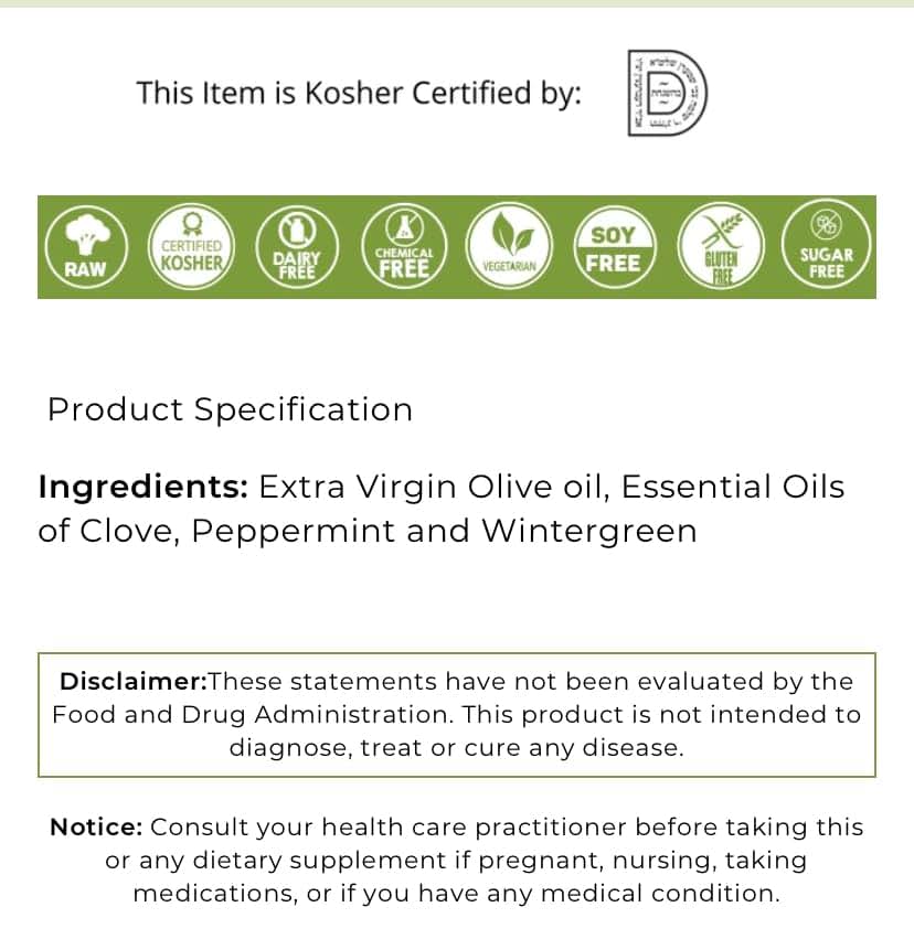 Natures Cue Teething Oil Massage Oil for Gums