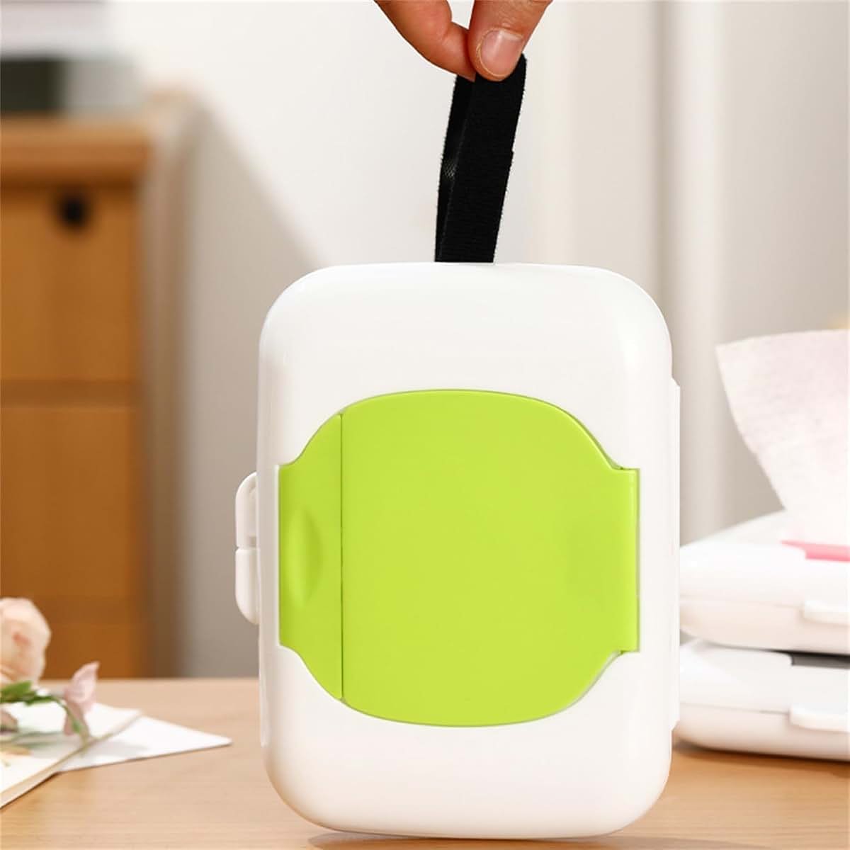 Syanjin Travel Refillable Wipe Holder Wipes Dispenser