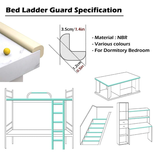 Chewyz Soft Bunk Bed Ladder Cover Foam Padding
