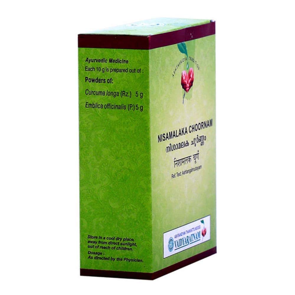 Vaidyaratnam Nisamalaka Choornam 100 g (Pack Of 5) Ayurvedic herbal products, Ayurvedic Organic products, Vaidyaratnam (photo 2)