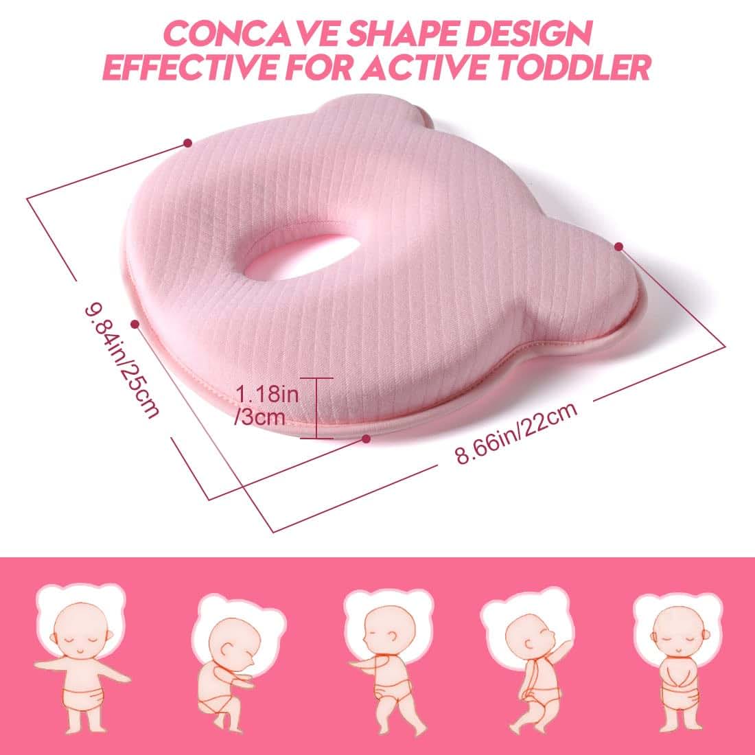 Memory Foam Travel Pillow With Cotton Cover