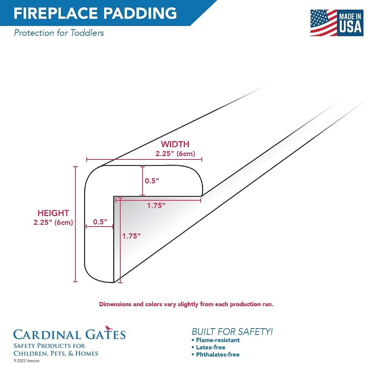 Cardinal Gates Medium Fireplace Hearth Pad Kit for 10 ft Coverage