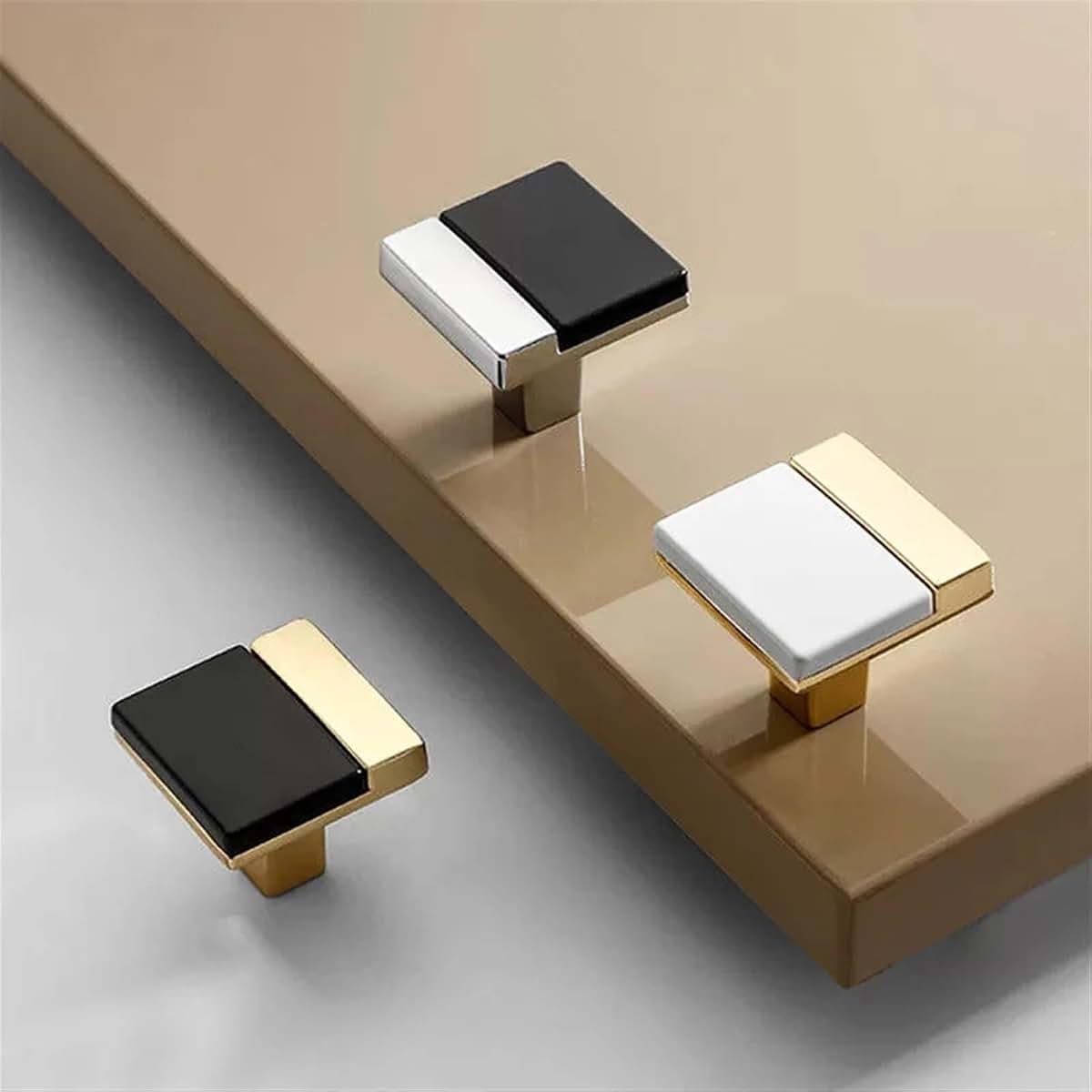 Cabinet Knobs and Drawer Pulls Zinc Alloy White Gold 128mm