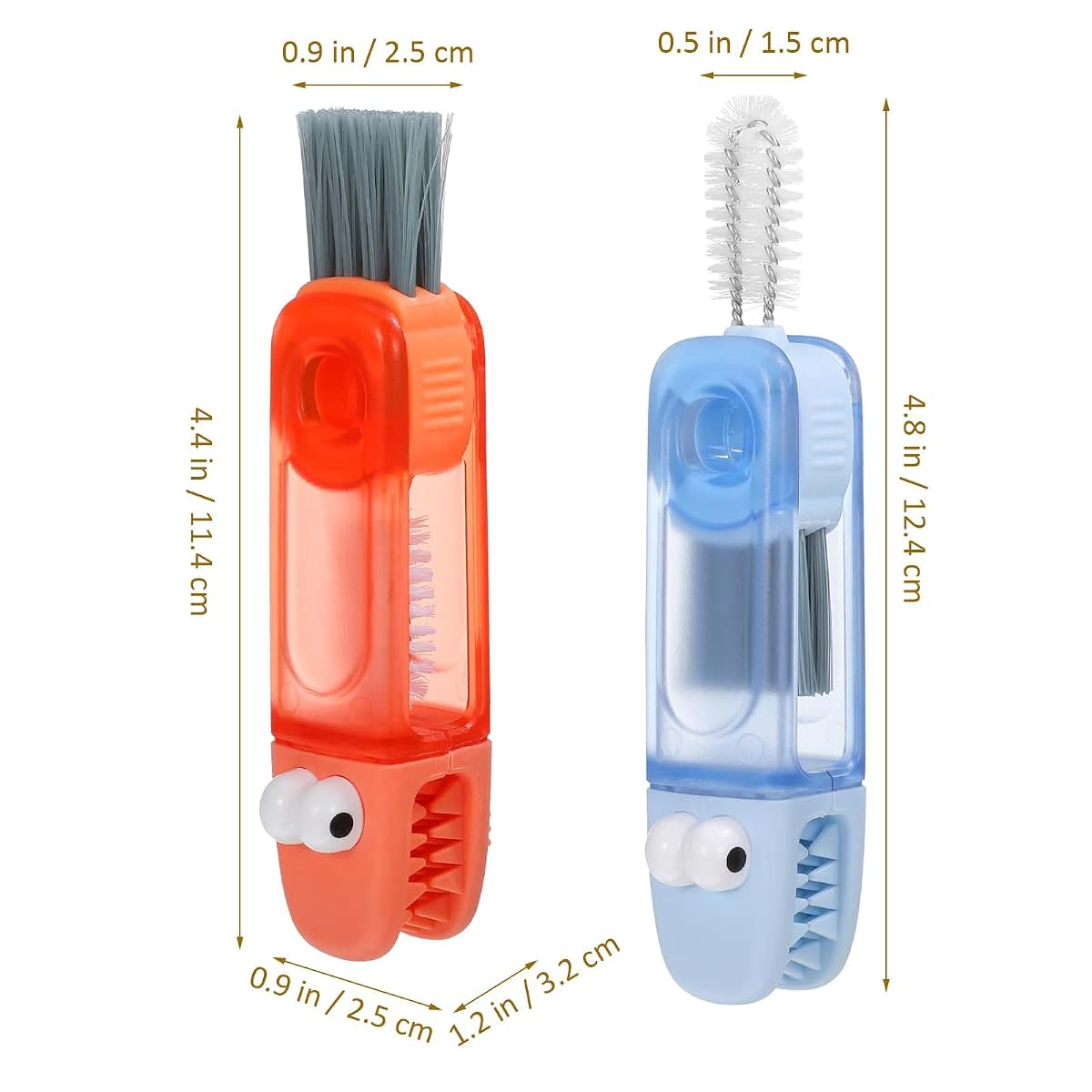 VICASKY 3-in-1 Cup Lid Cleaning Brush Set, Portable and Rotating