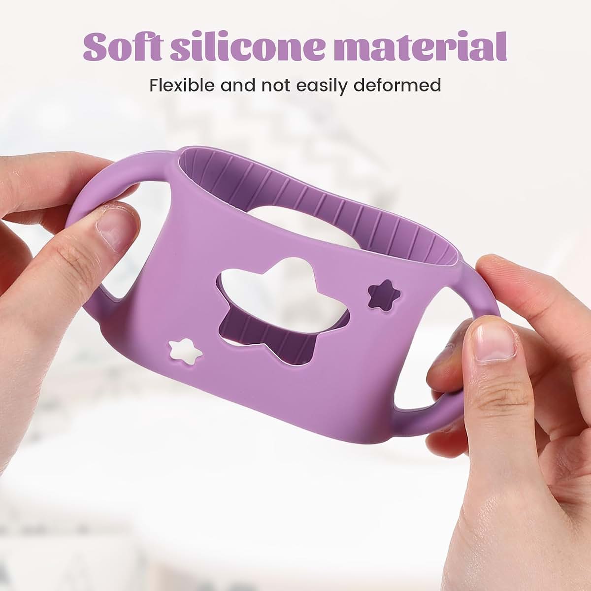 Qiuruoo 4-Piece Silicone Bottle Handles For Narrow-Neck Bottles (photo 4)
