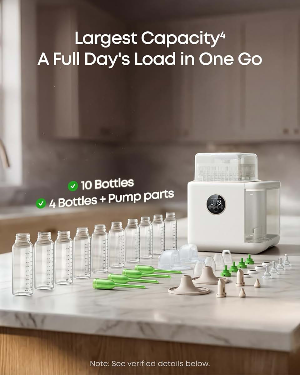 Eufy Bottle Washer S1 Sterilizer and Dryer for Baby Bottles