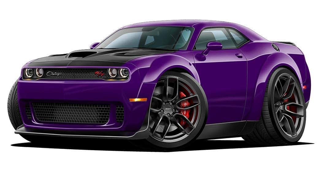 FatCat Wall Graphics 2019 Challenger R/T Cartoon Cars Wall Decal