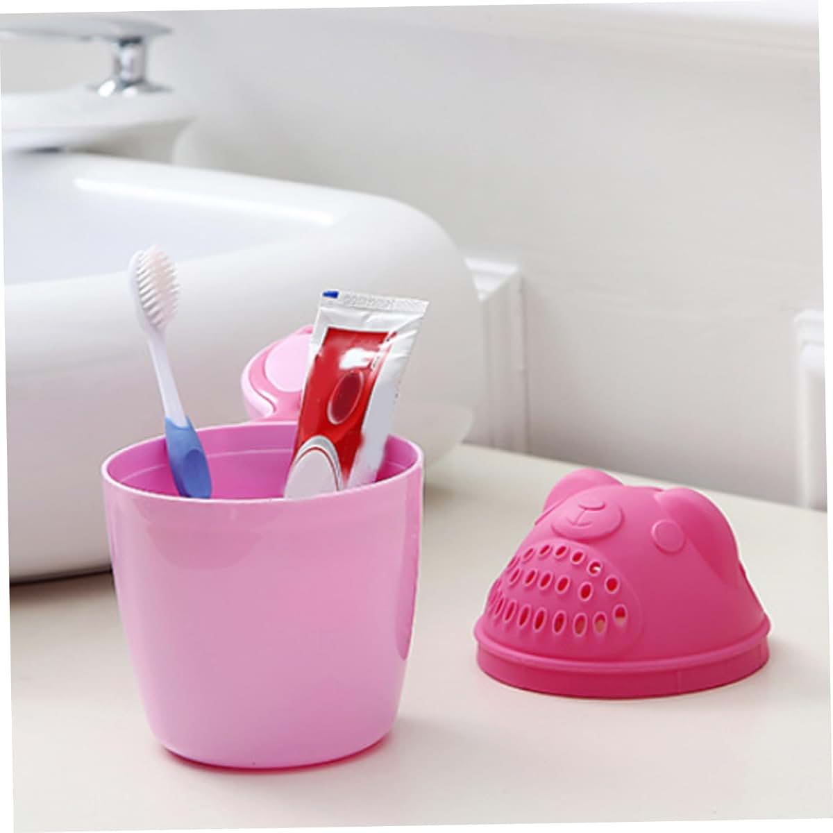 Lawnrden Bath Rinser Cup for Babies with Cartoon Bear Design (photo 4)