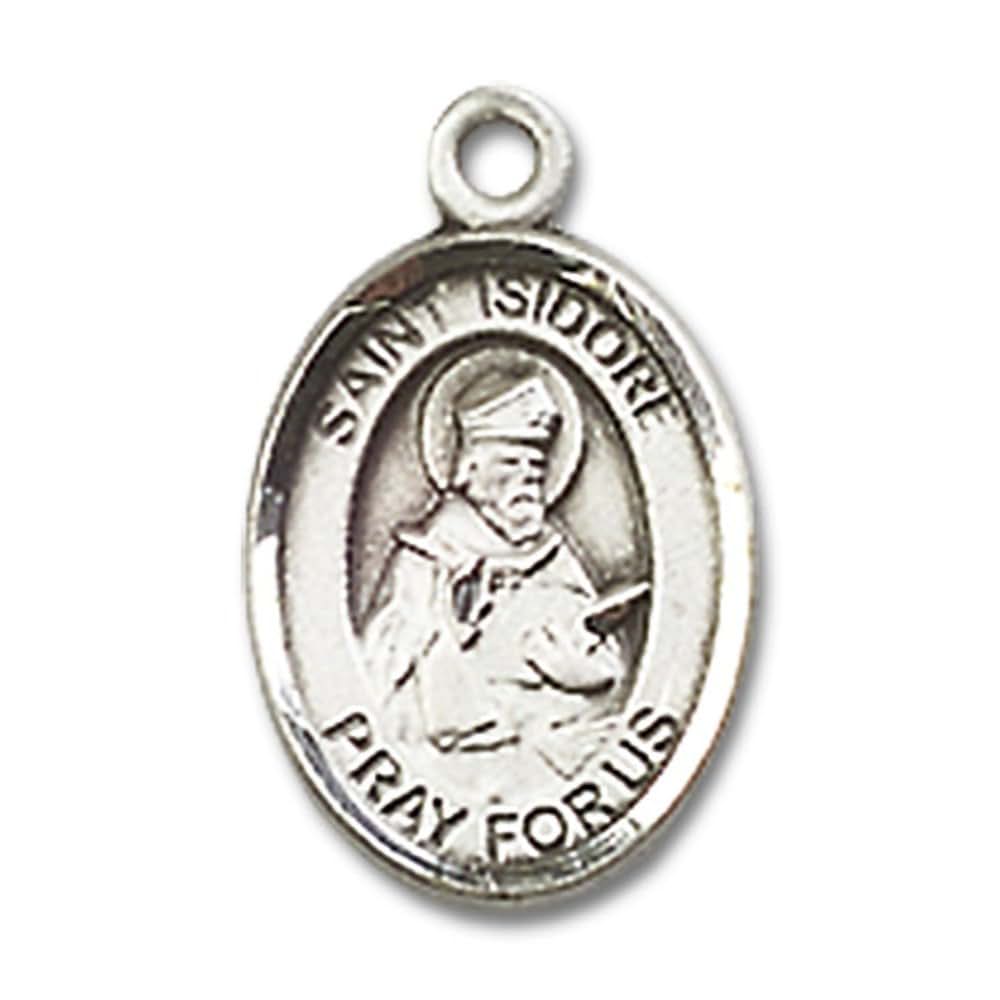 Bonyak St. Isidore of Seville Pendant in Sterling Silver