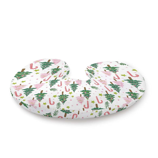 BabyOneStop Christmas Trees Stars Nursing Pillow Cover, Stretchy Polyester Slipcover