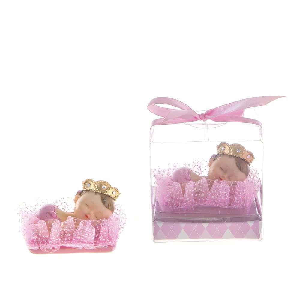 Lunaura Baby Keepsake Pink Set of 12 Favor Figures