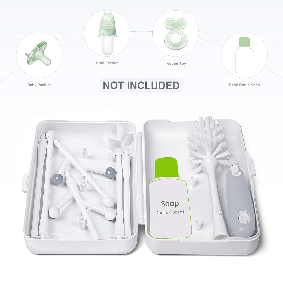 Termichy Travel Bottle Drying Rack and Cleaning Kit