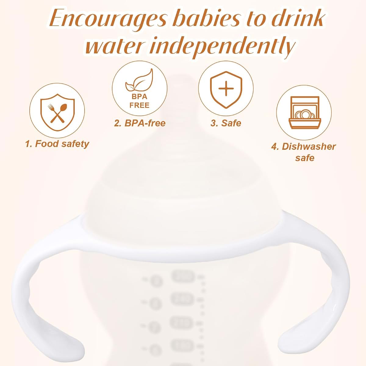 BabyOneStop Baby Bottle Handles 6pcs Non-Slip Grip For Tommee Tippee