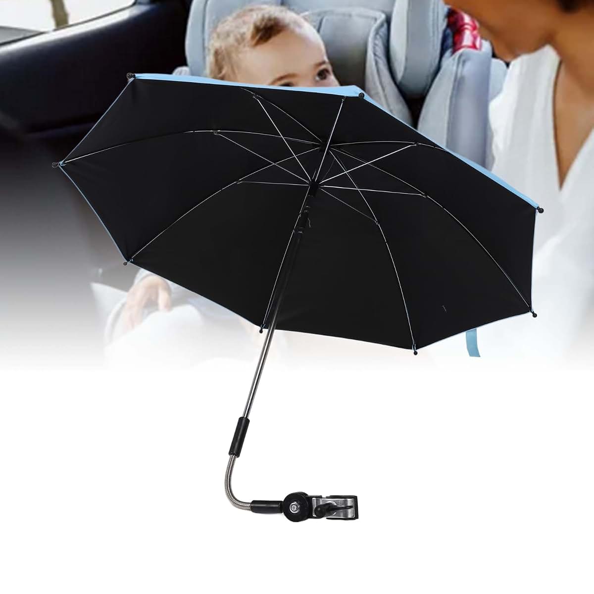 Stroller Umbrella Attachment Sun Shade for Baby Strollers