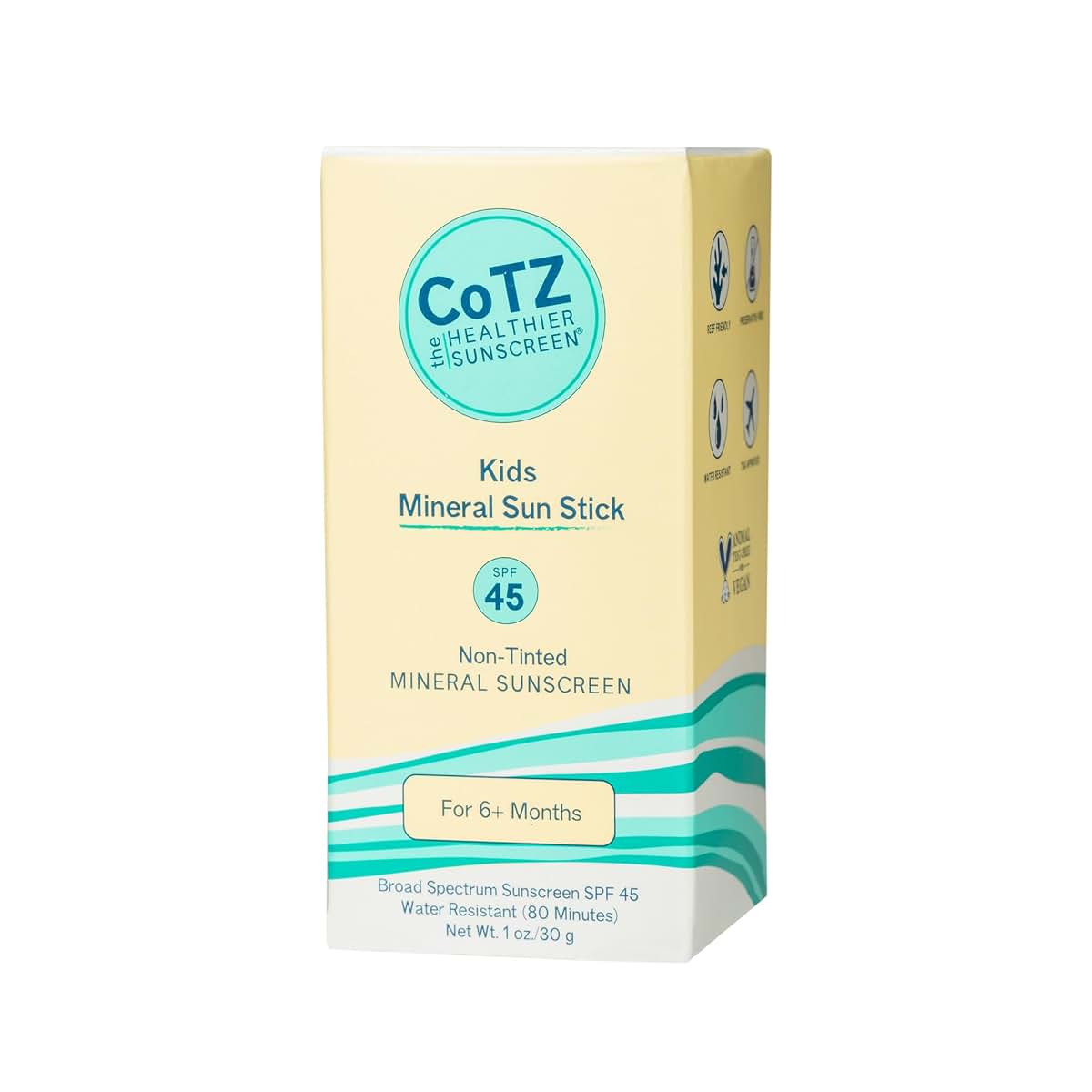 CoTZ Kids Mineral Sunscreen Stick SPF 45 Broad Spectrum