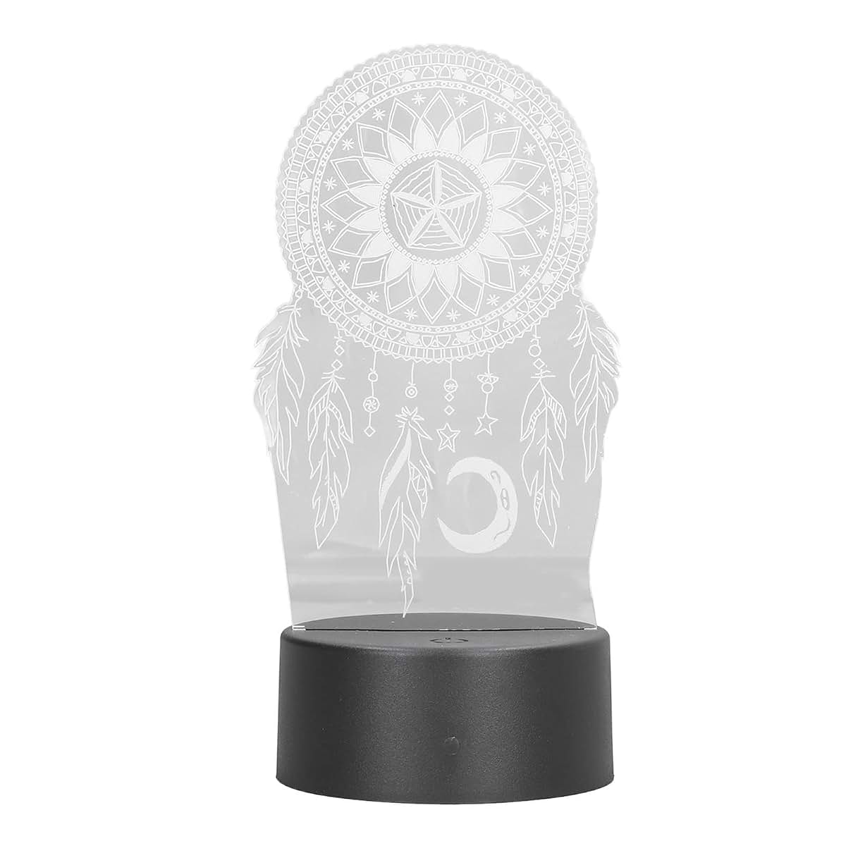 3D Dream Catcher Night Light | Colorful Touch Ornament for Kids Bedroom