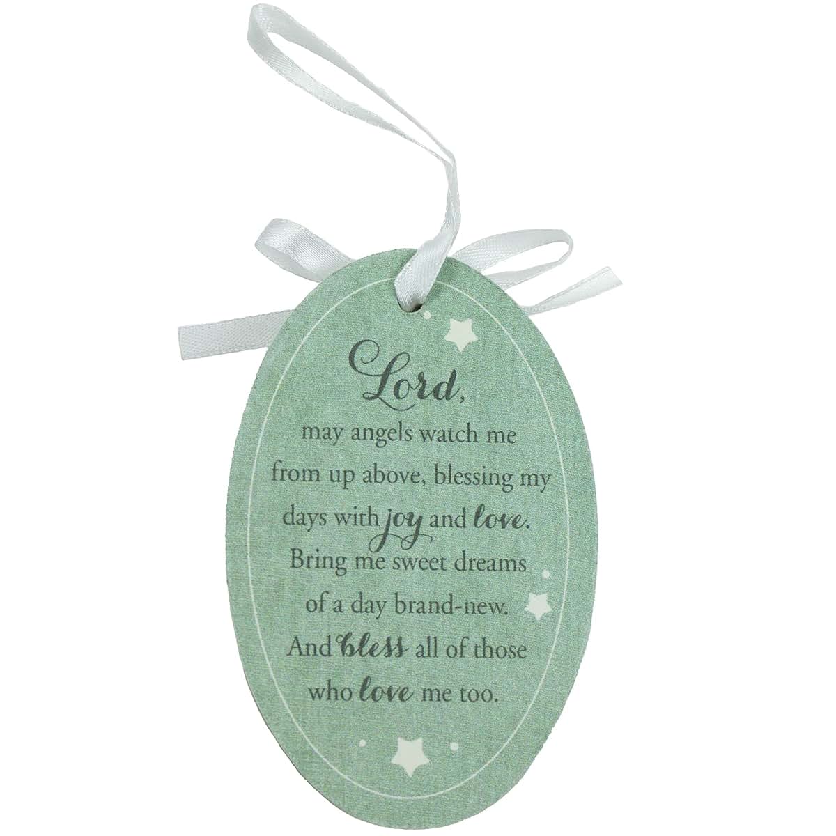 Abbey & CA Gift Baby Boy Bedtime Blessing Ornament On White Ribbon