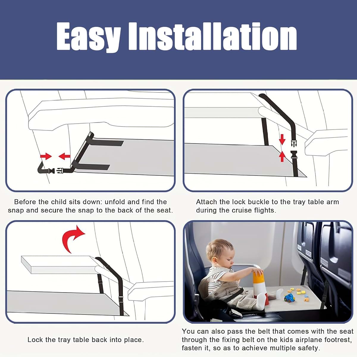 Peosaard Toddler Airplane Bed With Cartoon Space Pattern (photo 4)