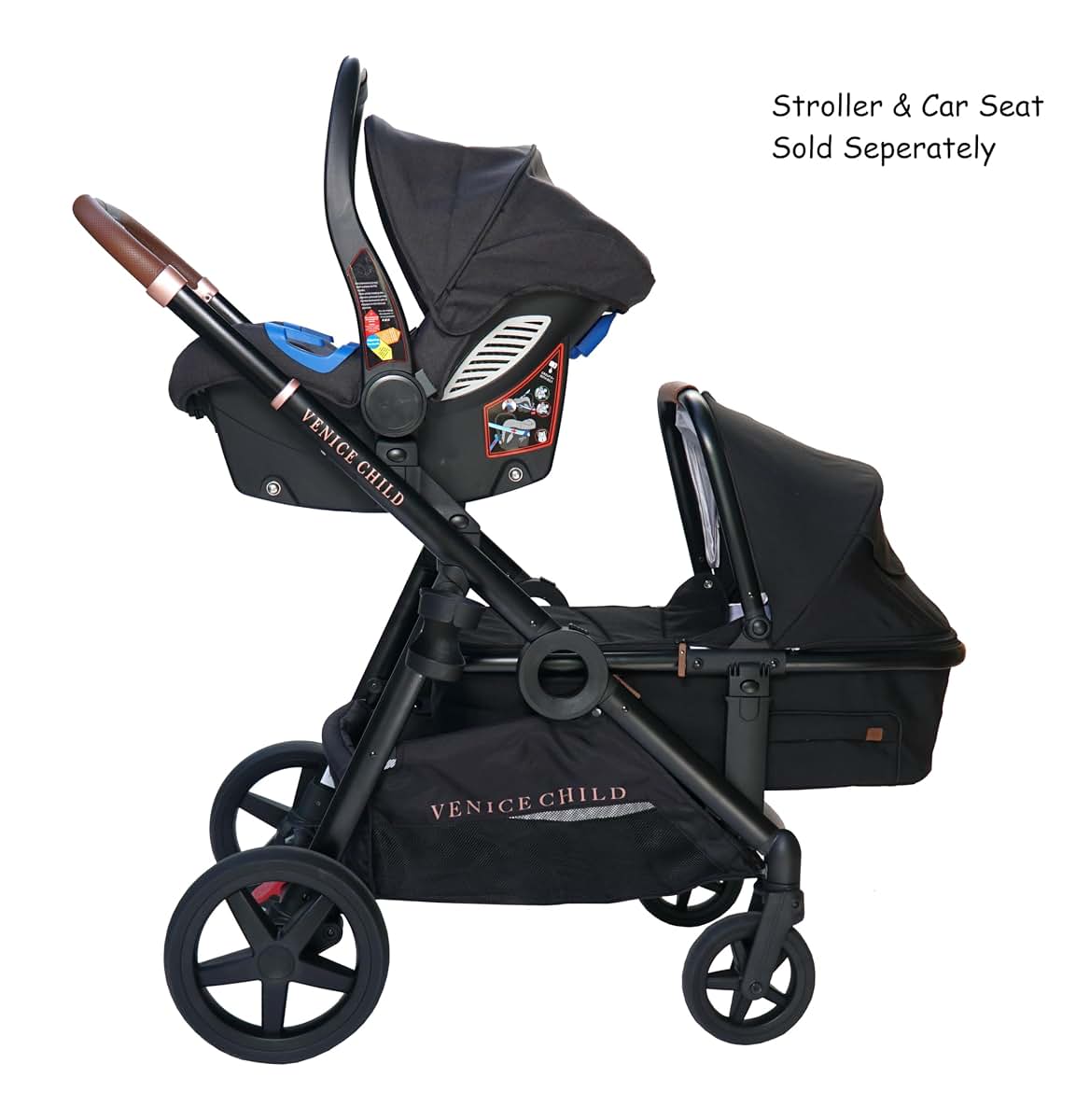 Venice Child Maverick Infant Bassinet for Maverick Stroller, Eclipse