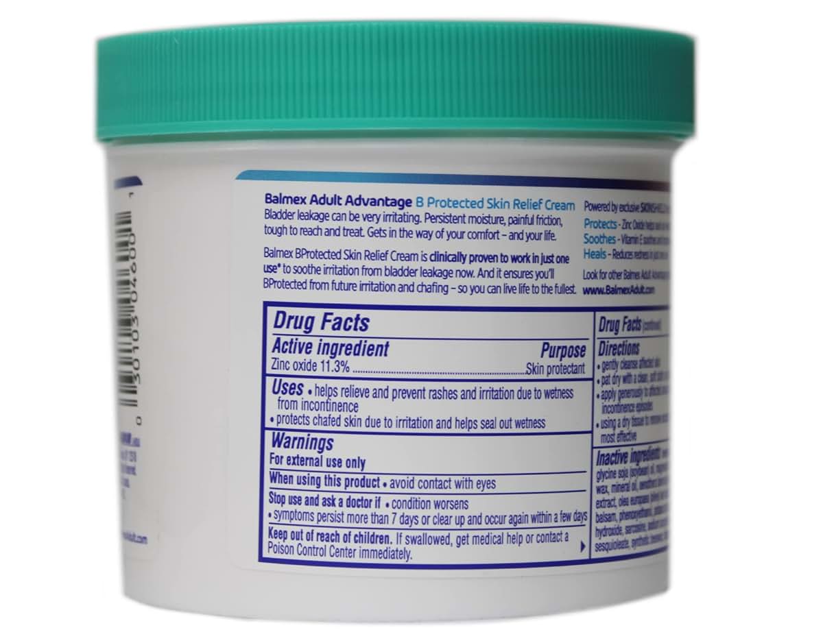 Emerson Healthcare Balmex Adult Care Rash Cream, 12 Ounce (Pack of 6)