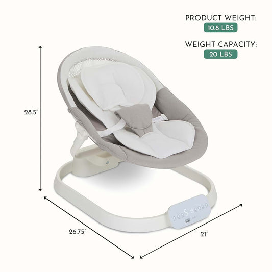 Evolur Comfort Cocoon Baby Swing With Bluetooth And 5 Speeds, White (photo 2)