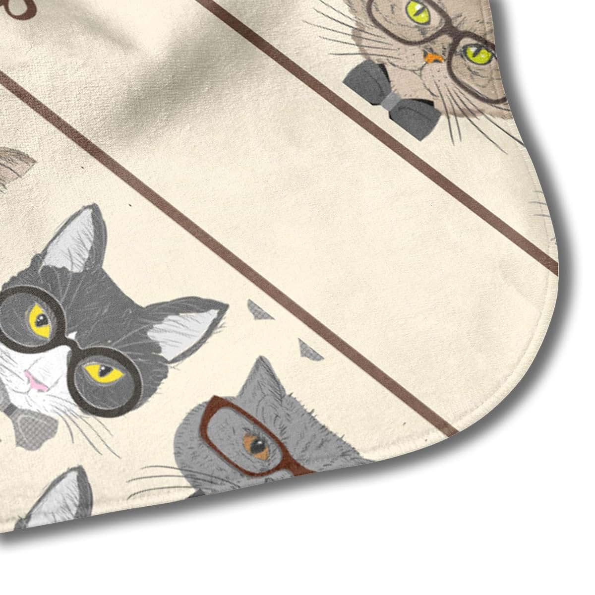 YouCustomizeIt Personalized Hipster Cats Hooded Baby Towel (photo 4)