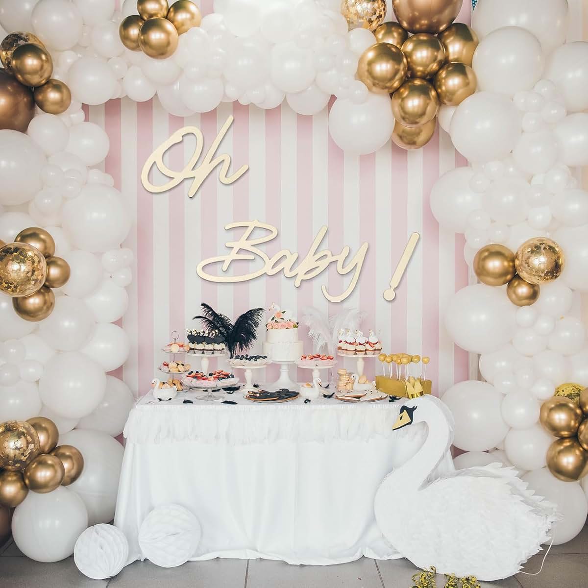 Oh Baby Wooden Sign for Nursery Backdrop Decor