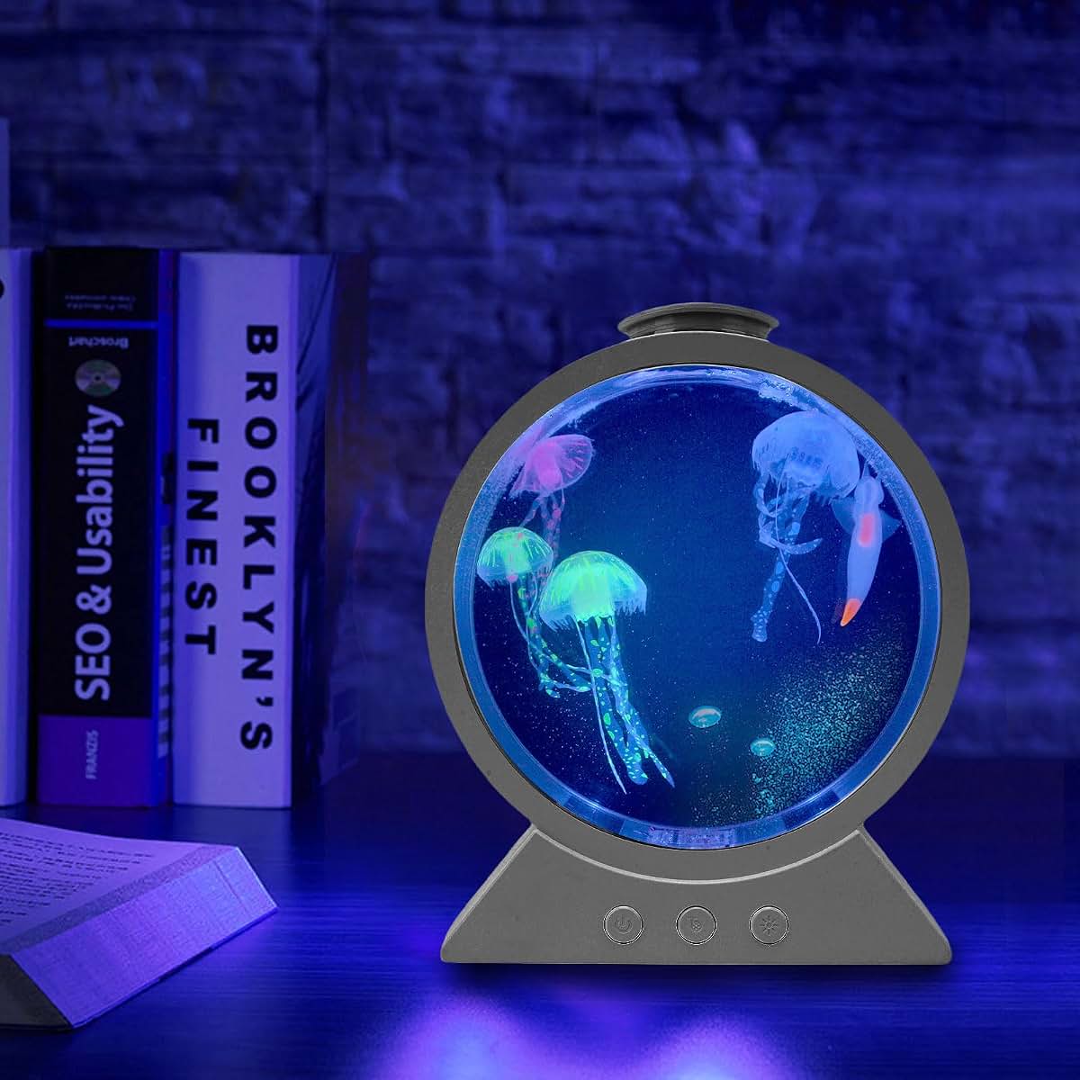 Jellyfish LED Aquarium Night Light for Home Decoration