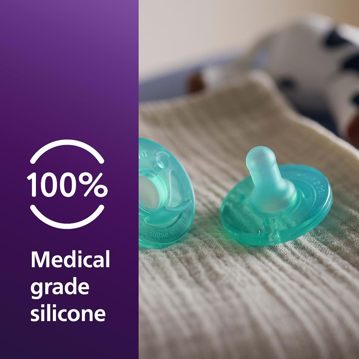 Philips Avent Soothie Baby Pacifier, 0-3 Months, 4-Pack, Green (photo 4)