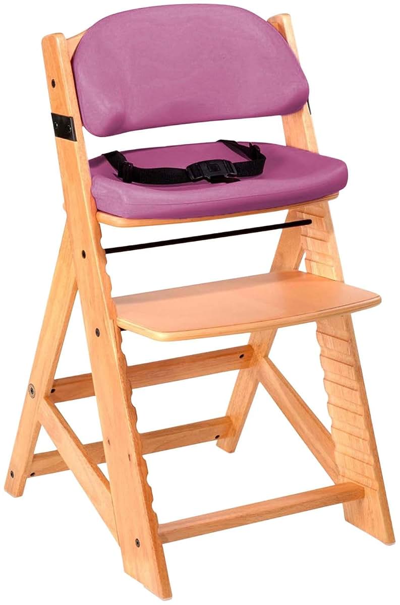 Keekaroo Kids Chair with Comfort Cushions in Raspberry
