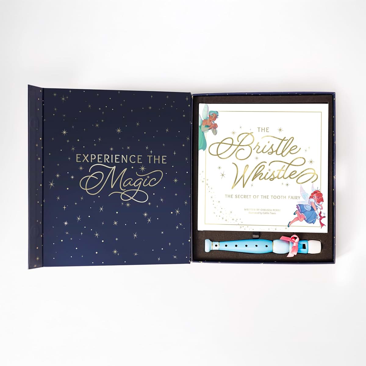 The Bristle Whistle Tooth Fairy Keepsake Gift Set With Storybook And Satin Bag (photo 4)