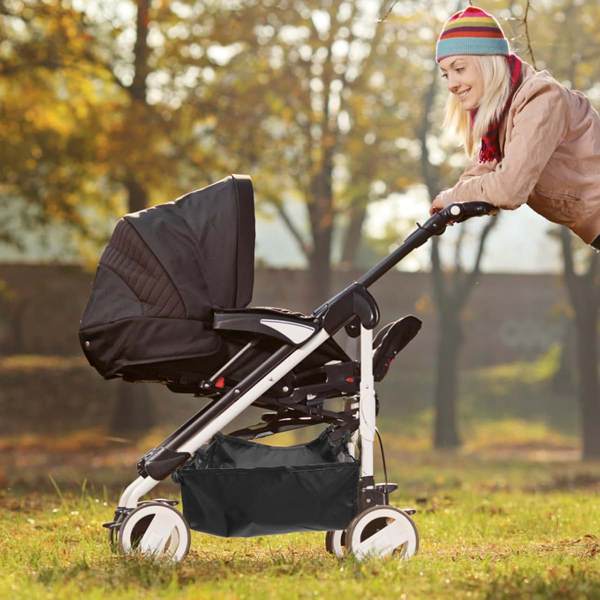 Stroller Bottom Basket Replacement Organizer for Pushchairs and Pram