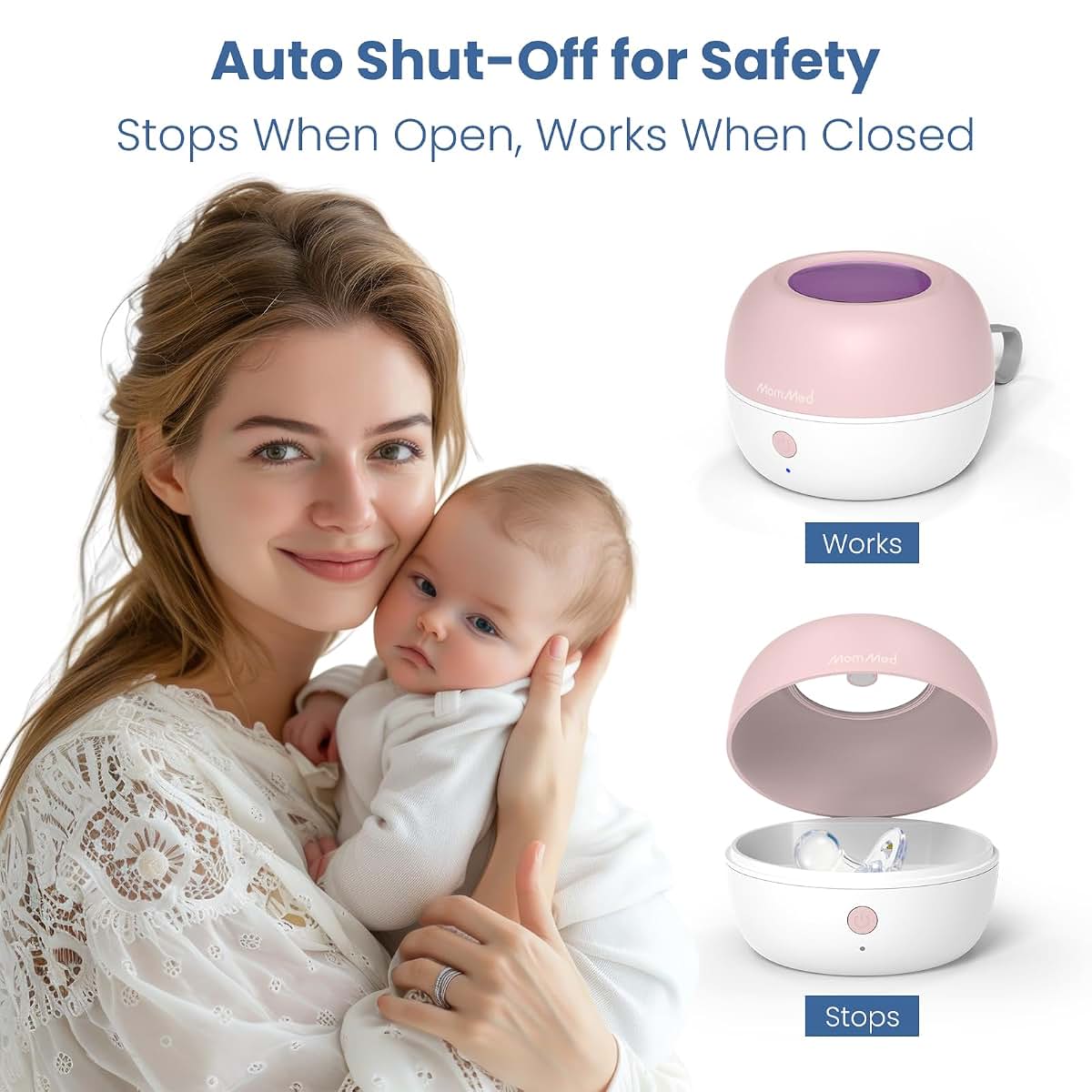 MomMed Portable Pacifier Sanitizer UV Case