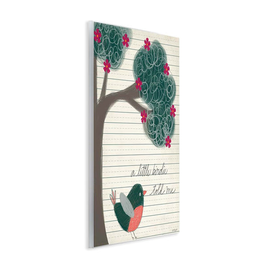 Stupell Industries A Little Birdie Told Me Bird and Tree Wall Art