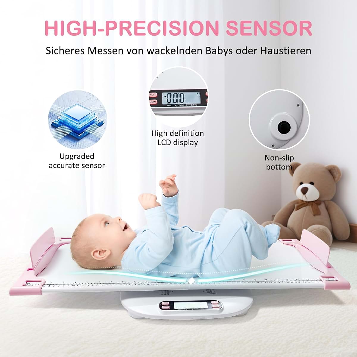 Digital Portable Baby and Pet Scale for Accurate Weight Measurement
