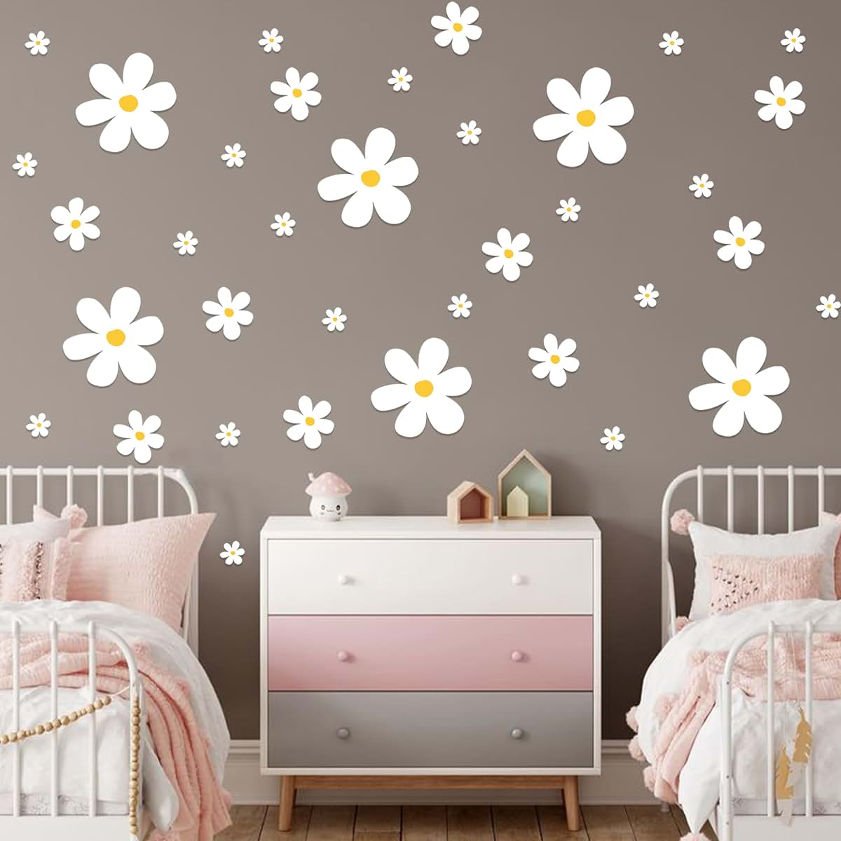 Daisy Wall Decal Set for Room Decoration