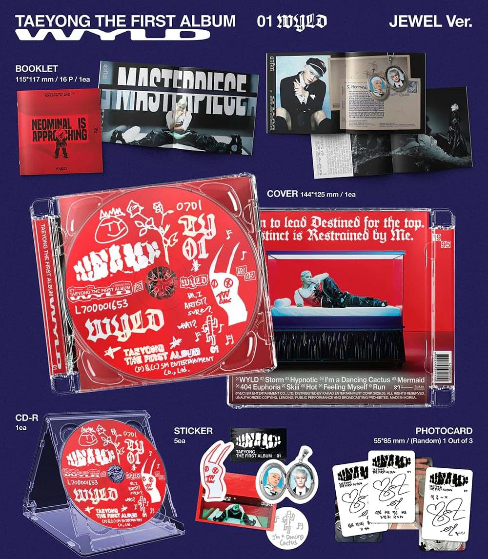 Taeyong Wyld 1st Album CD and Merchandise Set