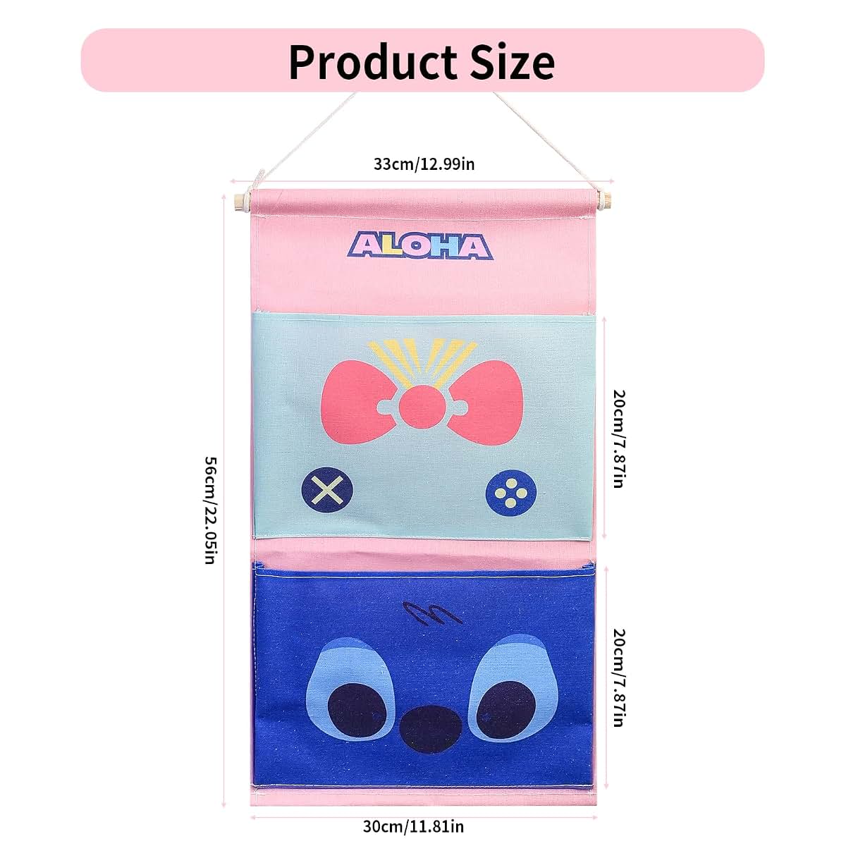 Sussie Daddy Fish Extender Hanger for Disney Cruise Gift Exchange, 2 Pockets