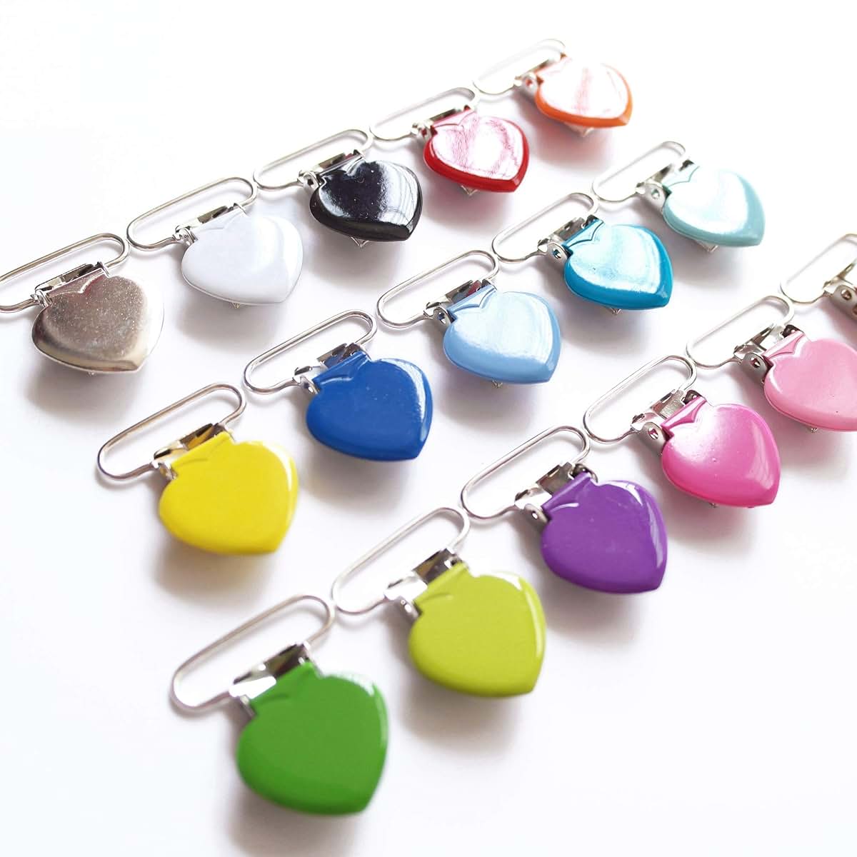 Sutoyuen Heart Pacifier Clips Hardware Metal Suspender