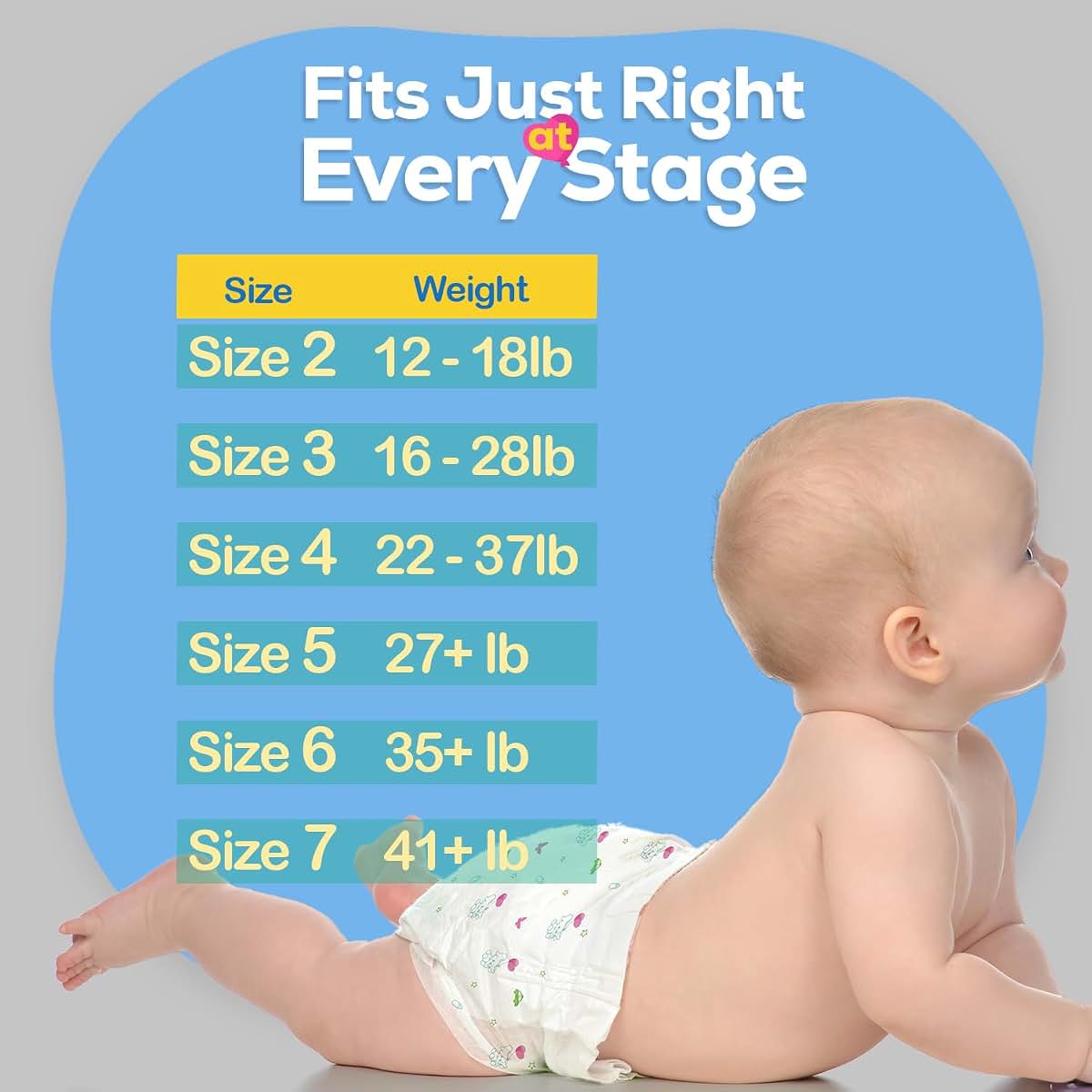 Dynarex Hugs-of-Love Diapers Size 3 High Absorbency 144 Count