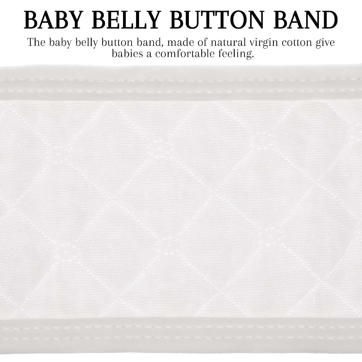 Healeved 8 Pcs Baby Belly Button Band Cotton Umbilical Cord Belt for Newborn 0-12 Months