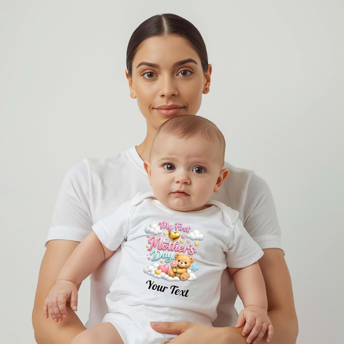 Personalized Gifts Services LLC Personalized My First Mother's Day Matching Shirts, Custom Mom and Baby Outfits, 2026 (photo 4)