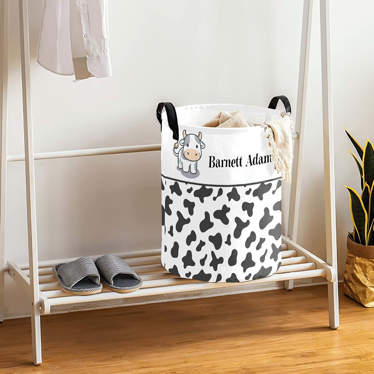 Joyestore Cute Cow Print Storage Bin And Laundry Basket (photo 4)