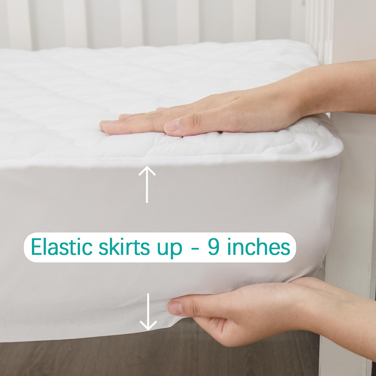 Biloban Crib Mattress Protector Waterproof Fitted Sheet